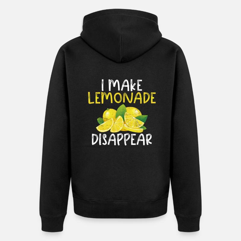Limonade-Geschenk-Ideen - Unisex Premium Bio Zip Hoodie - Schwarz