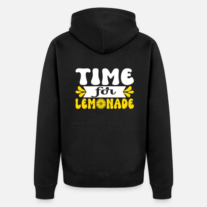 Limonade Geschenkideen - Unisex Premium Bio Zip Hoodie - Schwarz