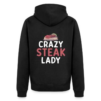 Steak Lover Steak Cadeau - Veste à capuche bio Premium Unisexe - noir - Dos - Nico (187cm)