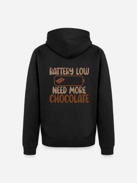 Chocolate Lover Gifts - Unisex Premium Organic Zip Hoodie - black