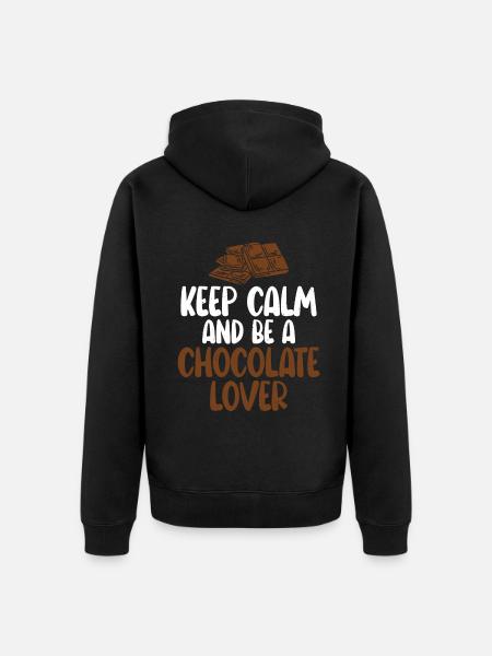 Chocolate Lover Gifts - Unisex Premium Organic Zip Hoodie - black