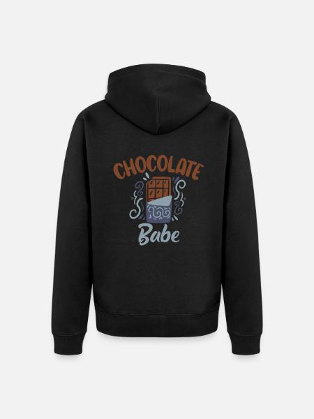 Chocolate Lover Gifts - Unisex Premium Organic Zip Hoodie - black