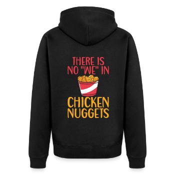 Cadeaux de pépites de poulet - Veste à capuche bio Premium Unisexe - noir - Dos - Nico (187cm)