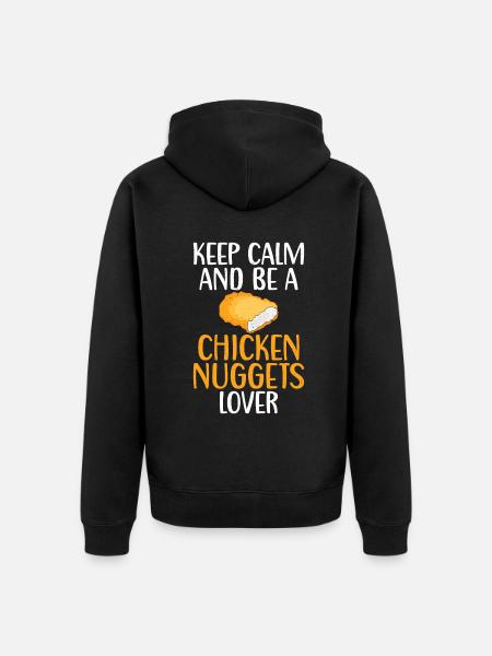 Chicken Nugget Gifts - Unisex Premium Organic Zip Hoodie - black