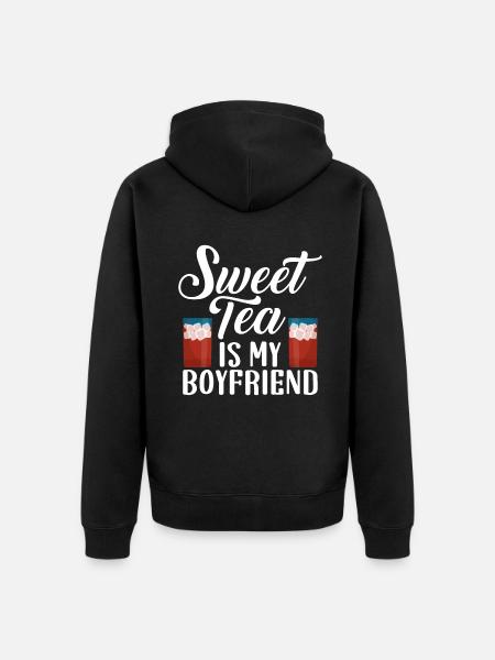 Süßer Tee Liebhaber Geschenke - Unisex Premium Bio Zip Hoodie - Schwarz