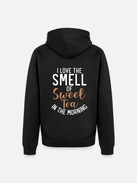 Süßer Tee Liebhaber Geschenke - Unisex Premium Bio Zip Hoodie - Schwarz