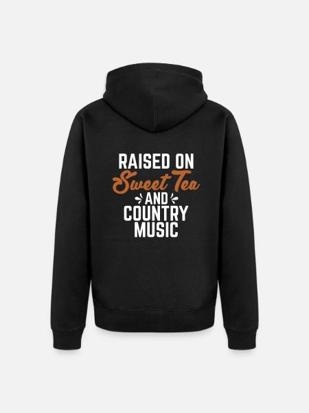 Sweet Tea Lover Gifts - Unisex Premium Organic Zip Hoodie - black