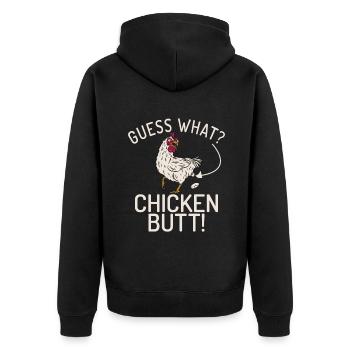 Cadeaux de poulet Propriétaire de poulet - Veste à capuche bio Premium Unisexe - noir - Dos - Nico (187cm)