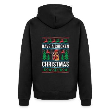 Cadeaux de poulet Propriétaire de poulet - Veste à capuche bio Premium Unisexe - noir - Dos - Nico (187cm)