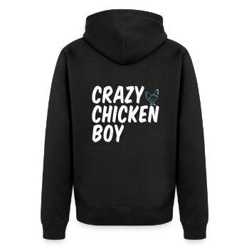 Cadeaux de poulet Propriétaire de poulet - Veste à capuche bio Premium Unisexe - noir - Dos - Nico (187cm)