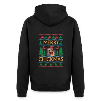 Cadeaux de poulet Propriétaire de poulet - Veste à capuche bio Premium Unisexe - noir - Dos - Nico (187cm)