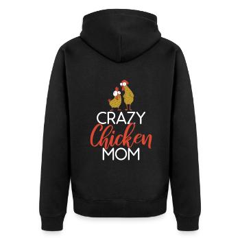 Cadeaux de poulet Propriétaire de poulet - Veste à capuche bio Premium Unisexe - noir - Dos - Nico (187cm)