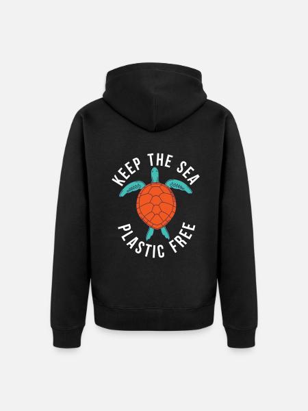 Turtle Owner Gift Turtle Lover - Unisex Premium Organic Zip Hoodie - black