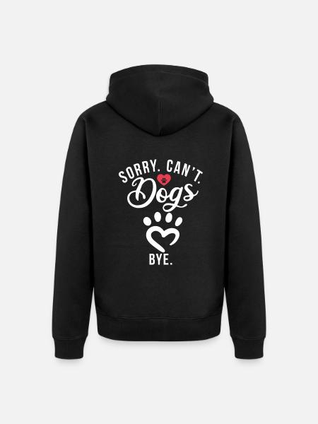 Dog Owner Gift Dog Lover - Unisex Premium Organic Zip Hoodie - black