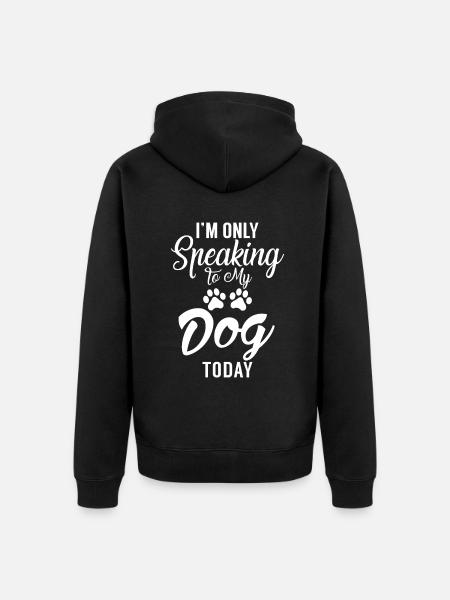 Dog Owner Gift Dog Lover - Unisex Premium Organic Zip Hoodie - black