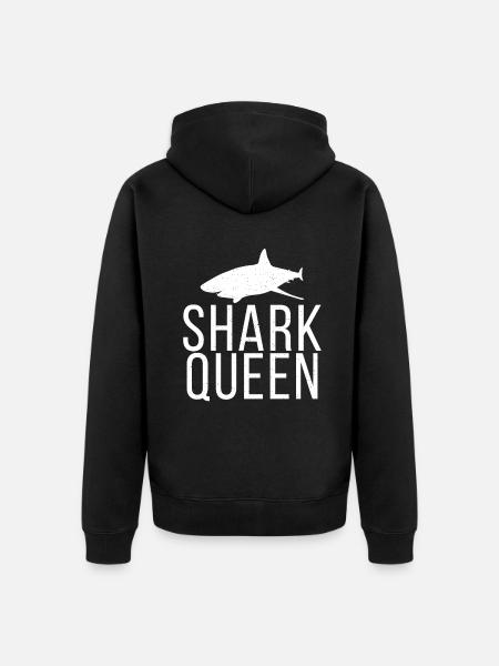 Shark Gift Shark Lover - Unisex Premium Organic Zip Hoodie - black