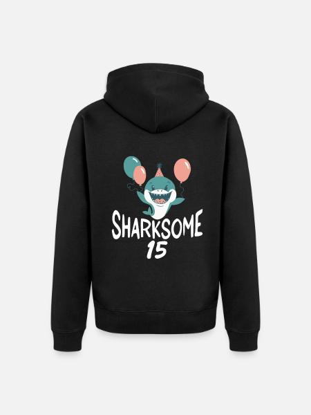 Shark Gift Shark Lover - Unisex Premium Organic Zip Hoodie - black