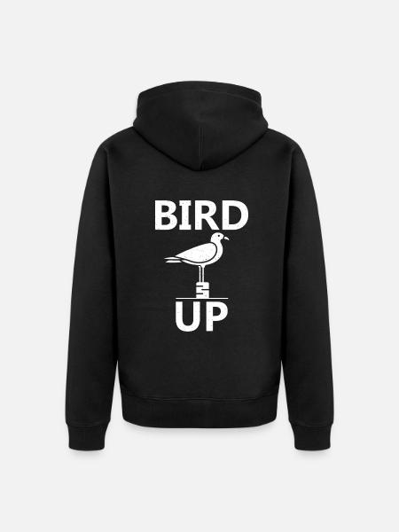Bird Owner Gift Bird Lover - Unisex Premium Organic Zip Hoodie - black