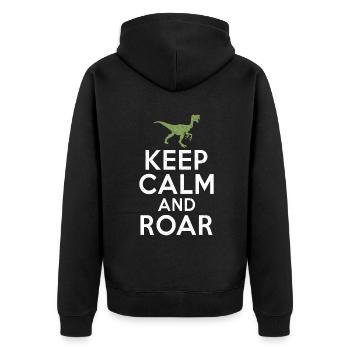 Cadeau de dinosaure Dino Lover Cadeau - Veste à capuche bio Premium Unisexe - noir - Dos - Nico (187cm)