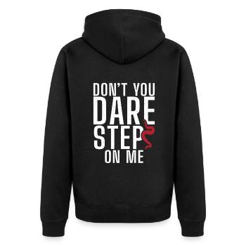 Snake Gift Snake Lover - Unisex Premium Organic Zip Hoodie - black - Back - Nico (187cm)
