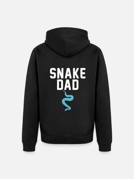 Snake Gift Snake Lover - Unisex Premium Organic Zip Hoodie - black