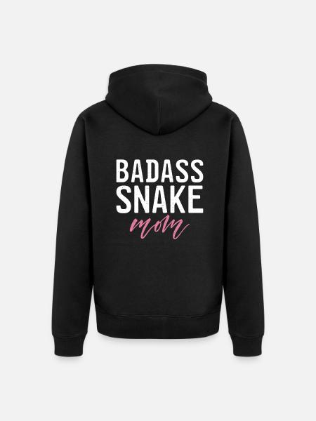 Snake Gift Snake Lover - Unisex Premium Organic Zip Hoodie - black