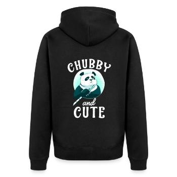 Panda Cadeaux Panda Lover - Veste à capuche bio Premium Unisexe - noir - Dos - Nico (187cm)