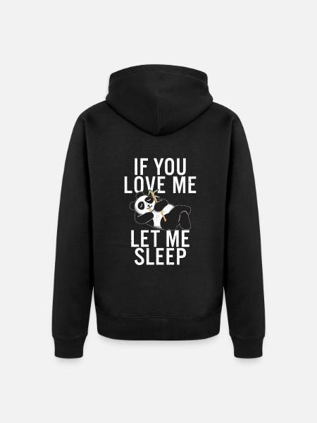 Panda Gifts Panda Lover - Unisex Premium Organic Zip Hoodie - black
