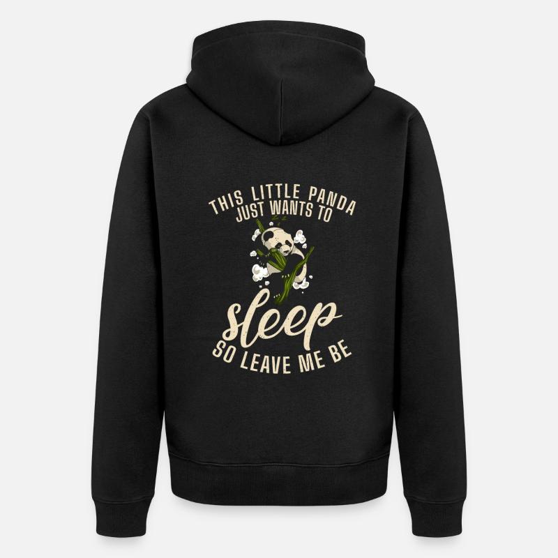 Panda Cadeaux Panda Lover - Veste à capuche bio Premium Unisexe - noir