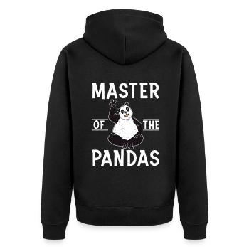 Panda Cadeaux Panda Lover - Veste à capuche bio Premium Unisexe - noir - Dos - Nico (187cm)