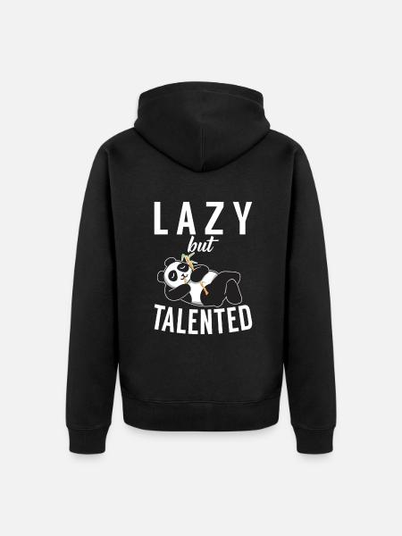 Panda Gifts Panda Lover - Unisex Premium Organic Zip Hoodie - black