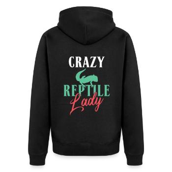 Lizard Lover Lizard Gift Lizard Propriétaire - Veste à capuche bio Premium Unisexe - noir - Dos - Nico (187cm)