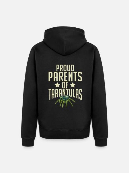 Spider Lover Gifts - Unisex Premium Organic Zip Hoodie - black