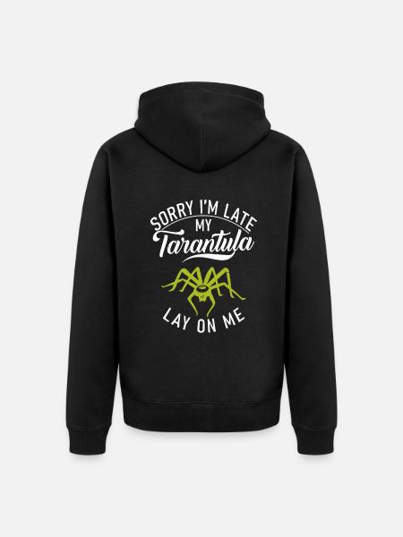 Spider Lover Gifts - Unisex Premium Organic Zip Hoodie - black