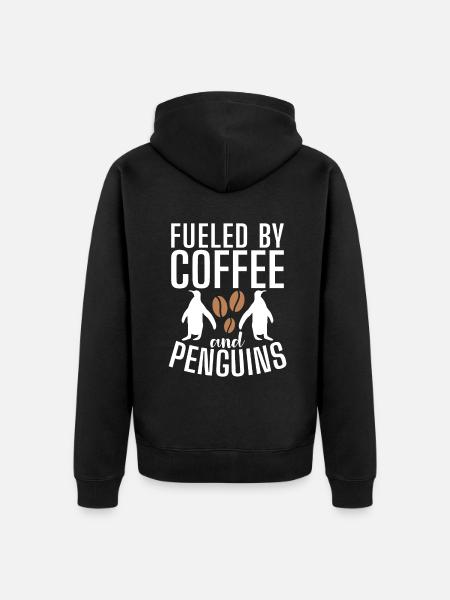 Pinguinliebhaber Pinguin Geschenke - Unisex Premium Bio Zip Hoodie - Schwarz