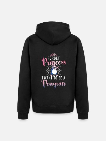 Pinguin Liebhaber Pinguin Geschenke - Unisex Premium Bio Zip Hoodie - Schwarz