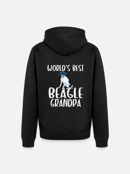 Beagle Gift Beagle Owner - Unisex Premium Organic Zip Hoodie - black