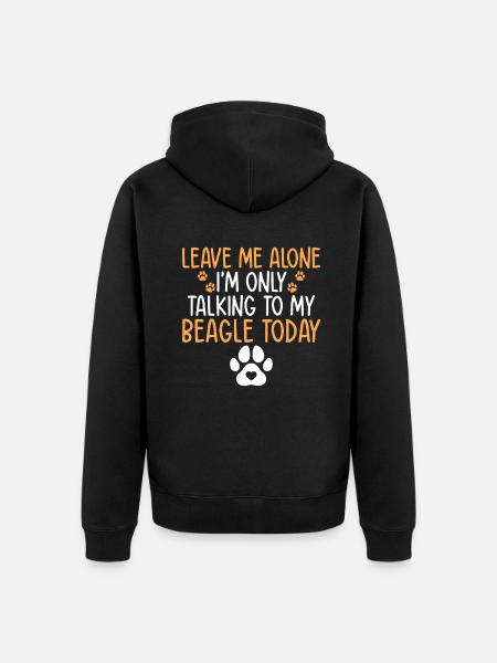 Beagle Gift Beagle Owner - Unisex Premium Organic Zip Hoodie - black