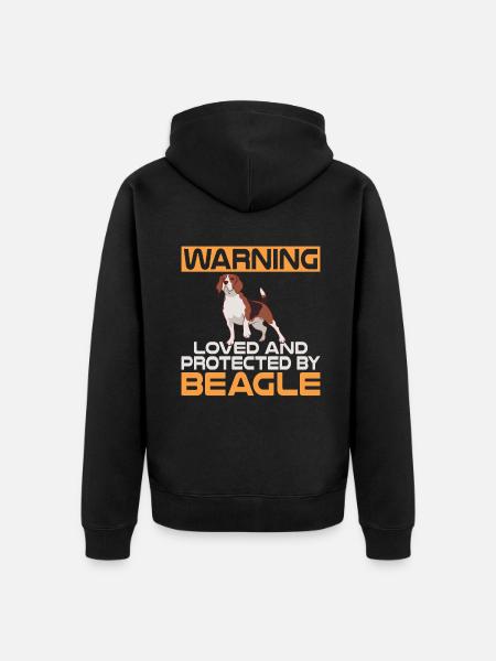 Beagle Gift Beagle Owner - Unisex Premium Organic Zip Hoodie - black