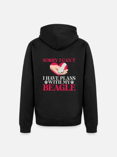 Beagle Gift Beagle Owner - Unisex Premium Organic Zip Hoodie - black