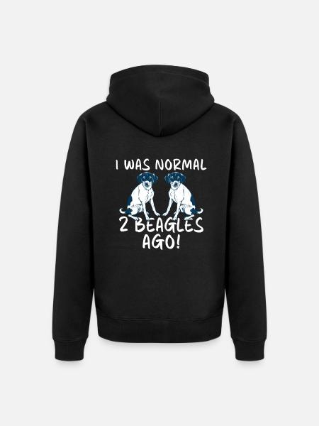 Beagle Gift Beagle Owner - Unisex Premium Organic Zip Hoodie - black
