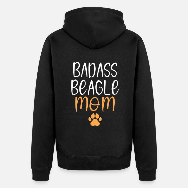 Beagle Cadeau Beagle Propriétaire - Veste à capuche bio Premium Unisexe - noir