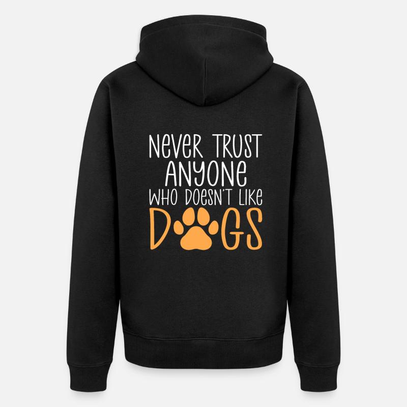 Beagle Geschenk Beagle Besitzer - Unisex Premium Bio Zip Hoodie - Schwarz