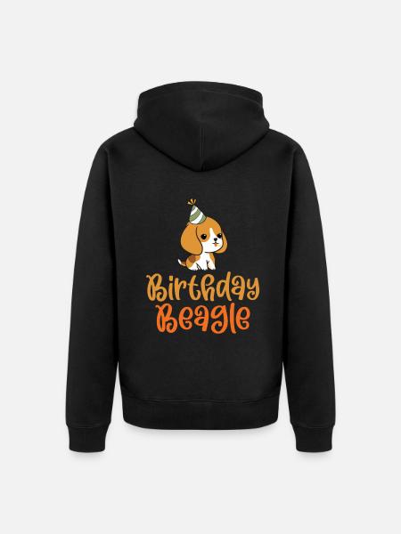 Beagle Gift Beagle Owner - Unisex Premium Organic Zip Hoodie - black