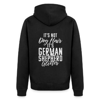 Cadeaux de berger allemand - Veste à capuche bio Premium Unisexe - noir - Dos - Nico (187cm)