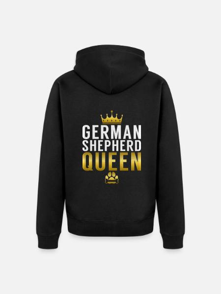 German Shepherd Gifts - Unisex Premium Organic Zip Hoodie - black