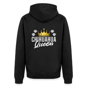 Chihuahua Cadeaux Chihuahua Propriétaire - Veste à capuche bio Premium Unisexe - noir - Dos - Nico (187cm)