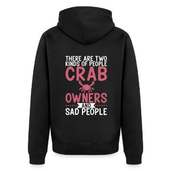 Cadeaux Crab Lover - Veste à capuche bio Premium Unisexe - noir - Dos - Nico (187cm)