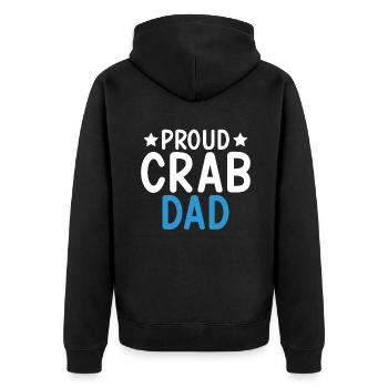 Cadeaux Crab Lover - Veste à capuche bio Premium Unisexe - noir - Dos - Nico (187cm)