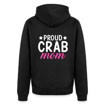 Cadeaux Crab Lover - Veste à capuche bio Premium Unisexe - noir - Dos - Nico (187cm)